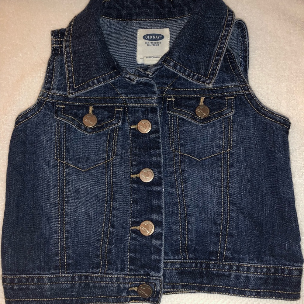 Old Navy Denim Toddler Vest